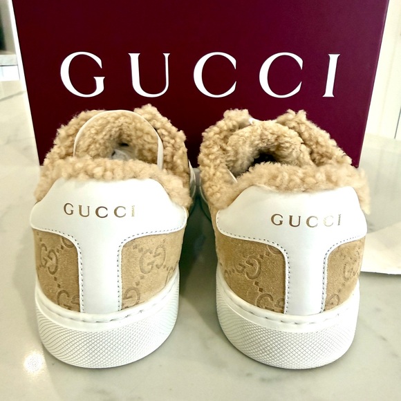 Gucci Ace Suede Sneakers - Picture 4 of 10